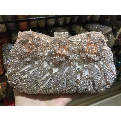 New Gold Blue Silver Yellow Green Pink Black Champagne Women Diamond Handbag Lady Female Wedding Party Bridal Clutch Evening Bag