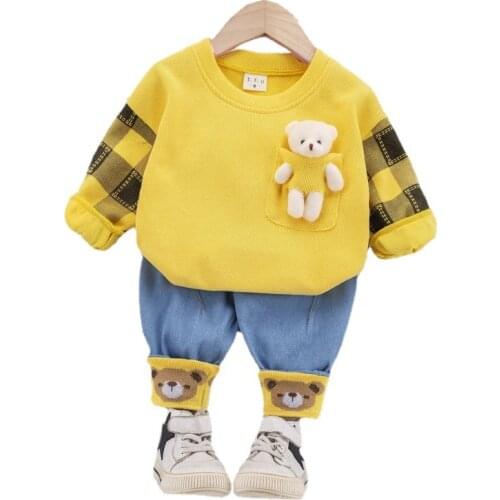 New Spring Autumn Baby Girl Clothes Children Sports T-Shirt Pants 2Pcs/Sets Toddler Casual Costume Boys Clothing Kids Tracksuits