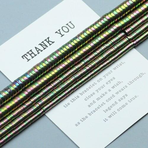 New Green Round COIN Beads Hematite Spacer Loose beads Natural Stone for Charms Jewelry Making DIY Bracelet Necklace 3 4 6 8mm