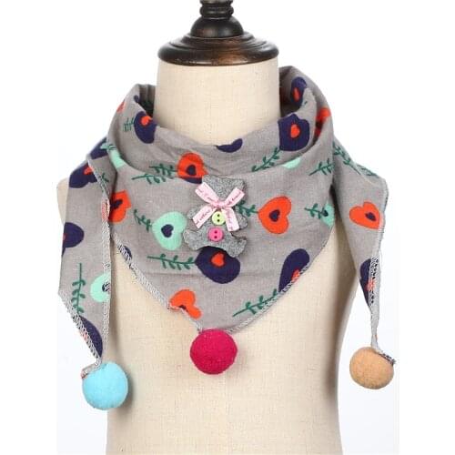 New Spring Summer Baby Girls Triangle Scarf Dot Print Baby Boys Shawl Children Cotton Neck Collars Warm Kids Neckerchief
