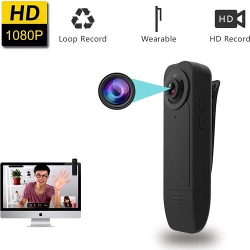 HD1080P Portable Mini Camera Wearable Webcam With Motion Detection Loop Recording Pocket Video Recorder Home Security Camcorder