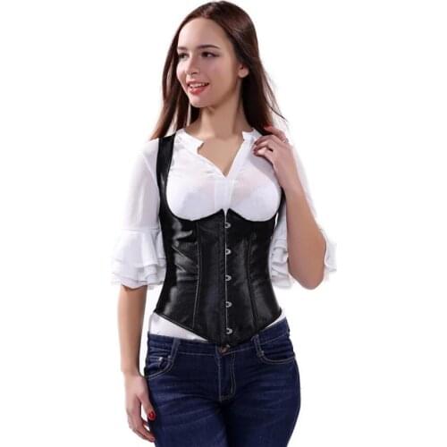 Strap Corsets Vest Waist Cincher Bustiers Top Shape Body Shaper Plus Size Underbust Corset Sexy Women Cupless Corselet
