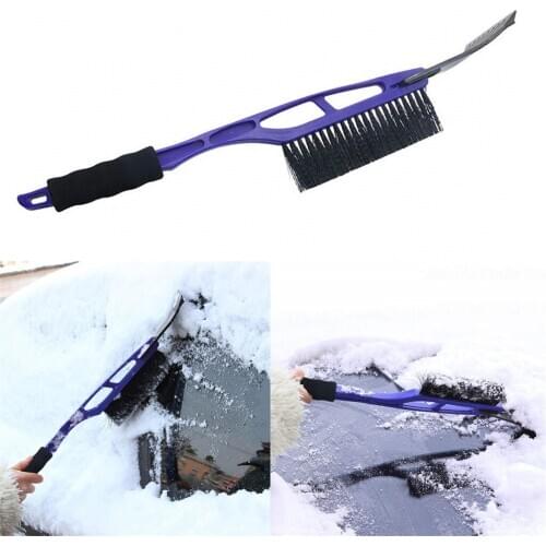 2-in-1 kongyide Snow Ice Scraper Car Windshield Auto Ice Remove Brush Clean tools for the car glass Cleaning Winter Jly10