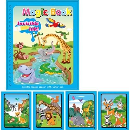 Magic Water Drawing Book Reusable Coloring Books Sensory Montessori Toys Early Education Children Birthday игрушки для детей