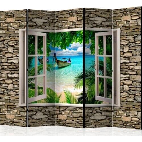 Windbreak-Tropical Beach II [Room Dividers]