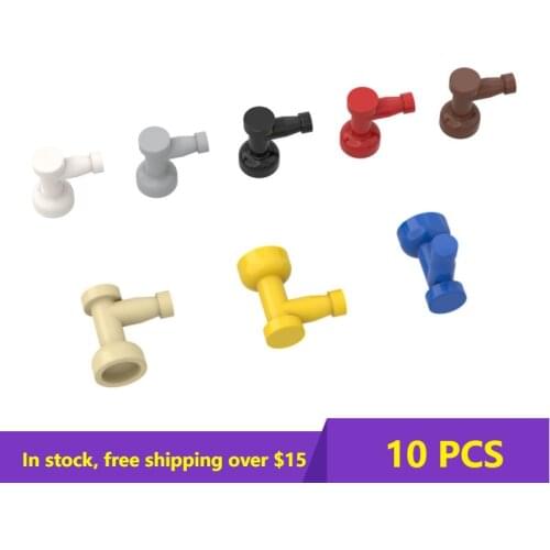 10PCS Plate Brick 4599 1x1 Connecting piece faucet Building Blocks Parts DIY Educational Creative gift Toys
