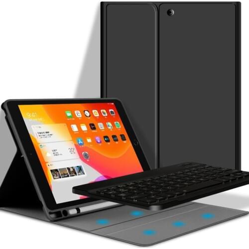 Wireless Bluetooth Keyboard With Touchpad Case For 7th 8th generation Apple iPad 2018/2017 iPad 9.7/Pro 9.7/Air2/Air Cloth Case