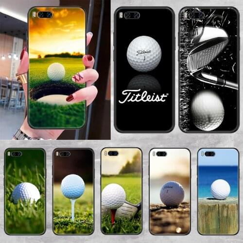 Sport Golf Ball Phone case For Xiaomi Mi Max Note 3 A2 A3 8 9 9T 10 Lite Pro Ultra black fashion Etui luxury prime painting