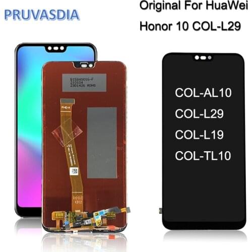 Original with Fingerprint LCD For Huawei Honor 10 LCD Display Touch Screen Digitizer Assembly COL-L29