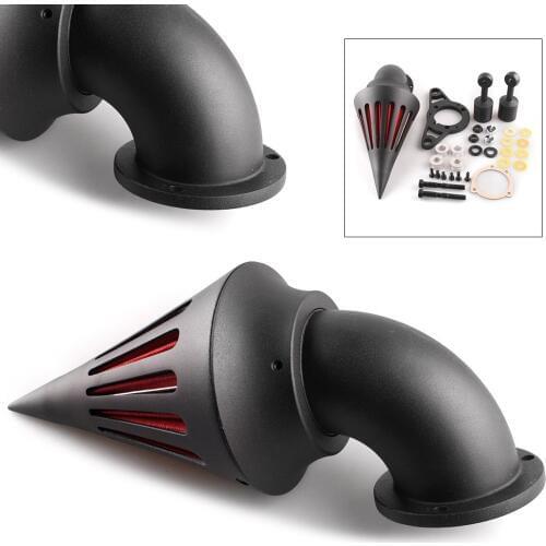 For Harley Dyna Softail Touring Fatboy Series w/ EFI engine & Rocker Cross Bones Softail Air Cleaner Kit Intake Filter Black