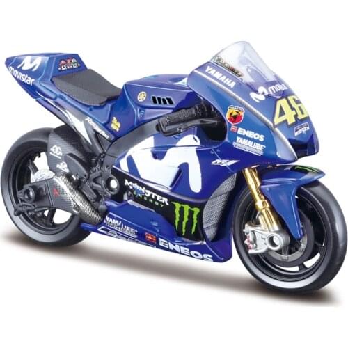 Maisto 1:18 Yamha Factory Racing Team 2018 #46 Valentino Rossi Die casting alloy motorcycle Model collection gift toy