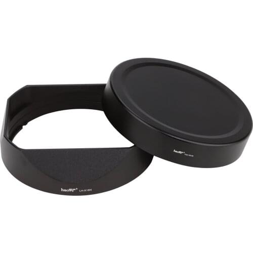 Haoge LH-X18N Bayonet Square Metal Lens Hood for Fujifilm Fuji XF 16-80mm F4 R OIS WR, Fujinon XF16-80mmF4 Lens