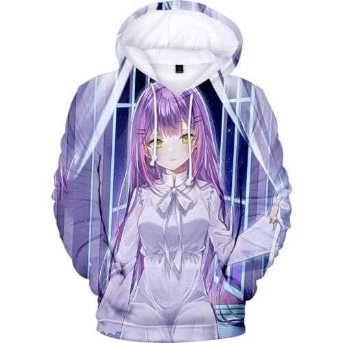 HOLOLIVE VTuber Anime Tokoyami Towa 3D Printed Hoodie Fashion Men/women Hoodies Sportswear Kawaii Boys/girls The Ho Kids Clothes