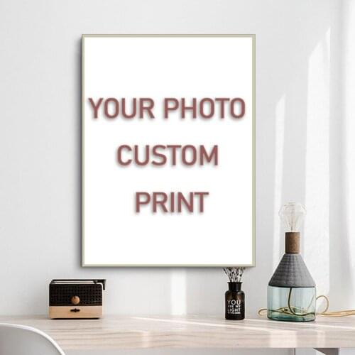 Personalise Gift Custom Print Canvas Picture Your Photo Any Size Print Canvas Poster Customize Decoration Picture for Home Decor
