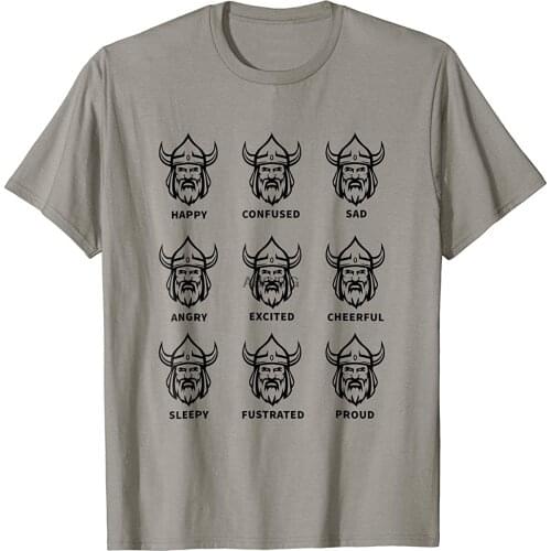 Iceland Shirt with Viking Face Emotions(1)