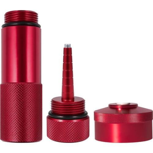 3pcs Red Upgrade Extended Run Gas Cap w/ Brass Hose Fitting Oil Change Funnel Magnetic Dipstick for New Honda Generator EU2200I