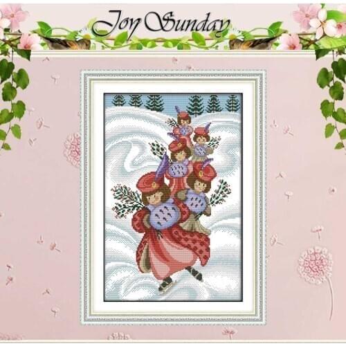 A Tree Planting Girl Counted Cross Stitch 11CT 14CT Cross Stitch Set Wholesale DIY Cross-stitch Kit Embroidery Needlework