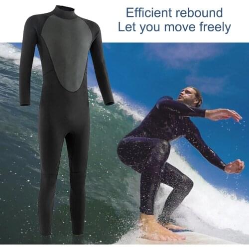 3mm Neoprene Full Bodysuit Wetsuit Warm Swimming Surfing Snorkeling Diving Wet Suit Swimsuit Full Bodysuit Diving Water Sports