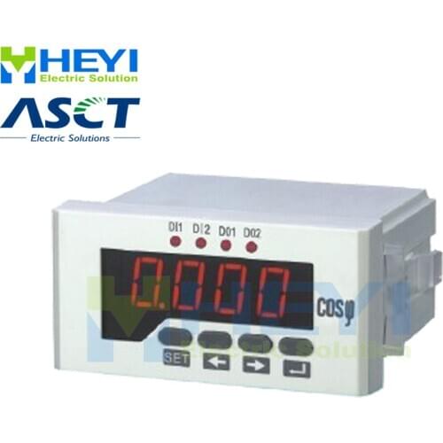 Single phase COS meters 48*96 mm LED display digital power factor meters