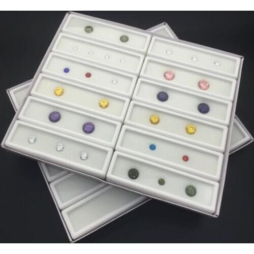 High Quality Elongated Gem Box Diamond Packaging Case Pendant Holder Jewelry Gemstone Organizer Fast Shipping SN1517