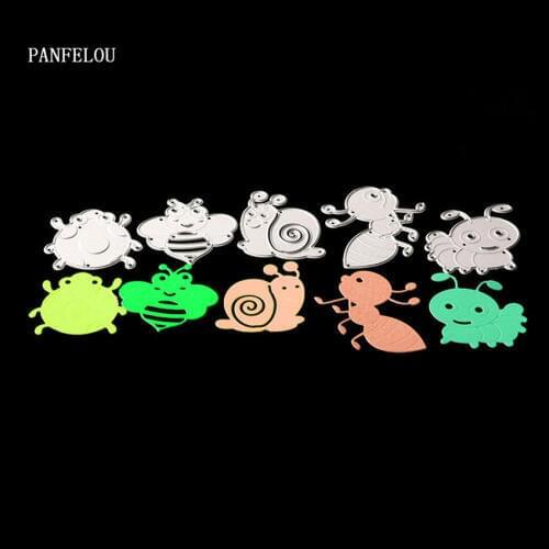 PANFELOU Metal craft Lovely worm paper die cutting dies for Scrapbooking/DIY Easter wedding Easter cards
