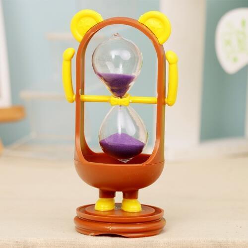 Cartoon Rabbit Ears Hourglass Sand Clock Desk Decoration Fashion Home Ornaments Sandglass Children Birthday Gift