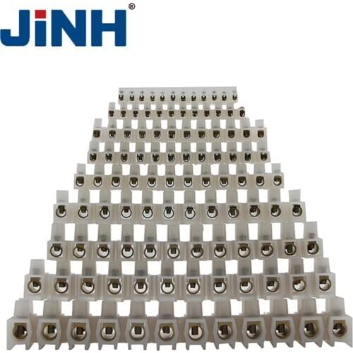 Wire connector Screw terminal 20A Dual Row 12 Positions Barrier Strip Block Terminal Plastic Electrical connector terminal