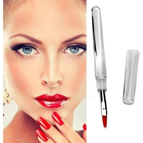 Empty Liquid Tube Nail Oil Pen Lip Gloss Brush Applicators Eyelash Transparent Liquid Makeup Bottles Refillable Growth Tube T6F6