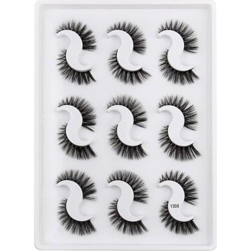 5/9/10 pairs 3d mink lashes natural false eyelashes soft wispy eyelash extension thick fake lashes makeup dramatic eyelashes