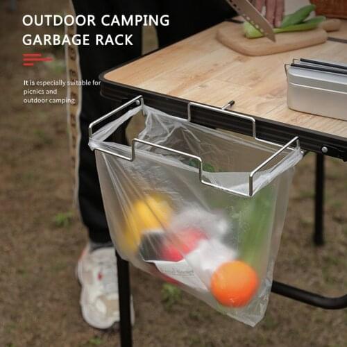 Storage Net Bag Shelf Outdoor Camping Picnic Folding Portable Hanging Mesh Bag Outdoor Camping Kitchen Folding Table Hanging Net