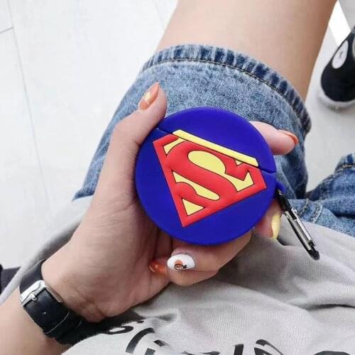 Marvel Superman Captain America Silicone Earphone Wireless Protective Case for Apple Airpods Pro 1 2 3 Protective Case Gift