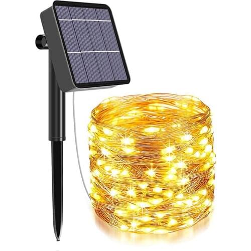 OlivesH LED Outdoor Solar Lamp String Lights 200 LEDs Fairy Holiday Christmas Party Garland Solar Garden Waterproof Dropshipping