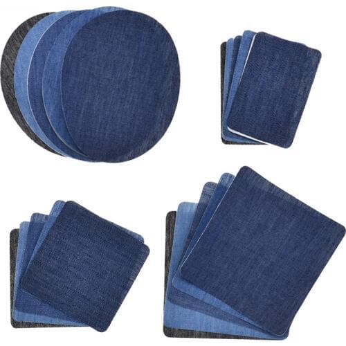 Bulk 20pcs Denim Transfers Cloth Patch Iron-on Press Stickers for Families Cool Clothes Patches DIY Washable Appliques for Women