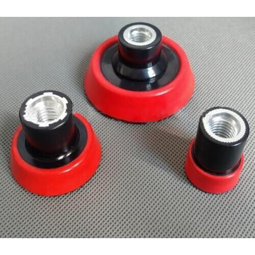 3PCS/Set Rotary Soft Backing Plate 1 Inch 2 Inch 3 Inch M14 Thread Backing Plate for Sponge Wool Polishing Buffing Pads