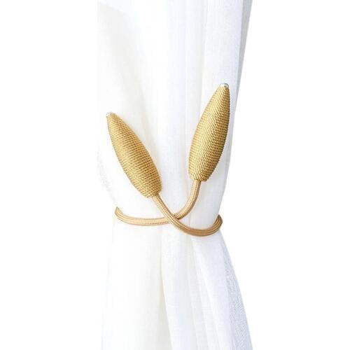 2pcs Flower Curtain Tieback Creative Flower Bone Curtain Holder Universal Punch Free Window Decorative Buckle Magnetic Tieback