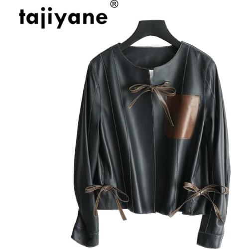 Womens Jacket Leather Coats and Jackets Women Coat Female Real Genuine Leather Jacket Motos Clothes TLR3268 WPY479