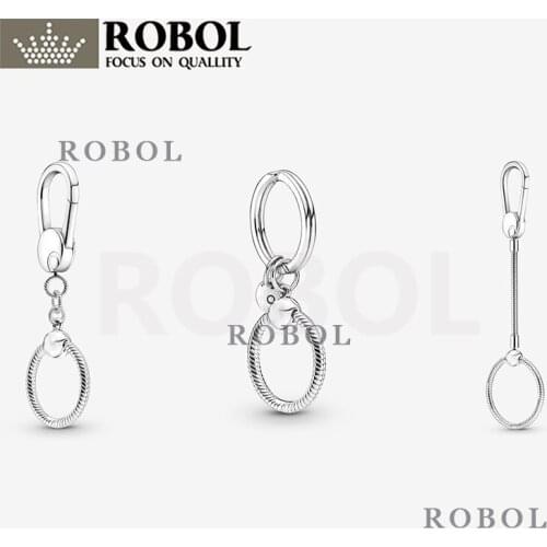 2021 New Fashion 100% 925 Sterling Silver Fashion Keychain Ladies Jewelry Collection Free Wholesale Shipping
