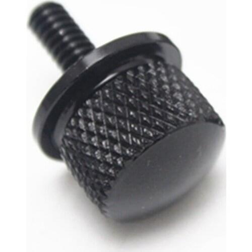 1/4' CNC Seat Mount Bolt Screw Black For Harley
