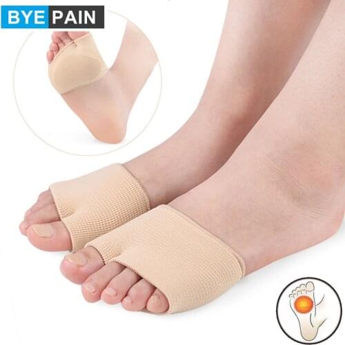 1Pair Soft Metatarsal Pad Metatarsal Sleeve for Forefoot Pain-Metatarsalgia, Mortons Neuroma, Plantar Warts, Corns Sesamoiditis