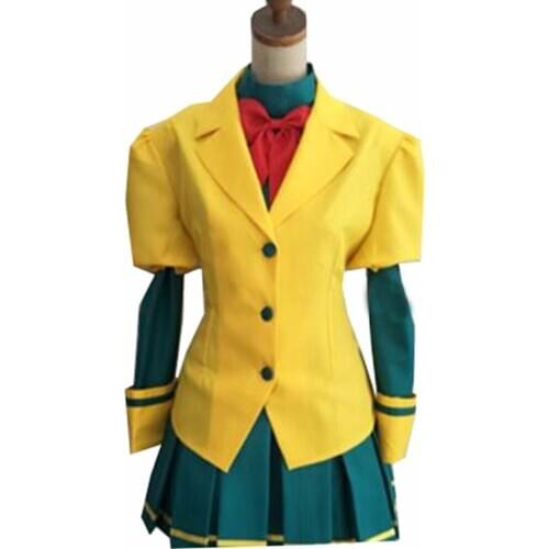 2018 Anime Fairy Tail Wendy Marvell Cosplay Costume School Uniform