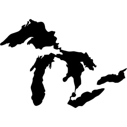 40635# Die-Cut Vinyl Decal GREAT LAKES Car Sticker Waterproof Auto Decors on Car Body Bumper Rear Window