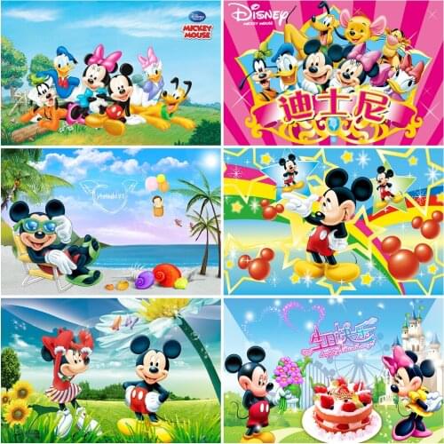 Disney DIY Minnie Mickey Cartoon Diamond Painting Diamond Mosaic Cross Stitch Kits Full Diamond Embroidery Room Decoration