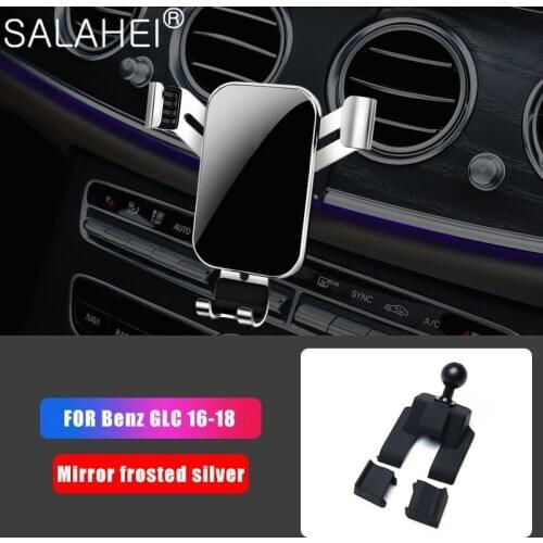 Car Mobile Phone Holder For Mercedes Benz C Class 2015-2018 GLC 200 260L 300 2016-2019 Air Outlet Gravity Bracket Accessories