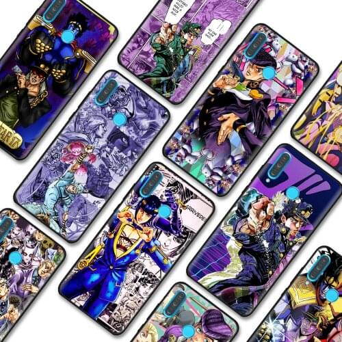 Soft Case for Huawei Y6 Y9 Prime Y5 Y7 2019 Y5p Y6p Y7p Y8p Y6s Y8s Y9s Y9a Black Phone Cases Cover JoJos Bizarre Adventure