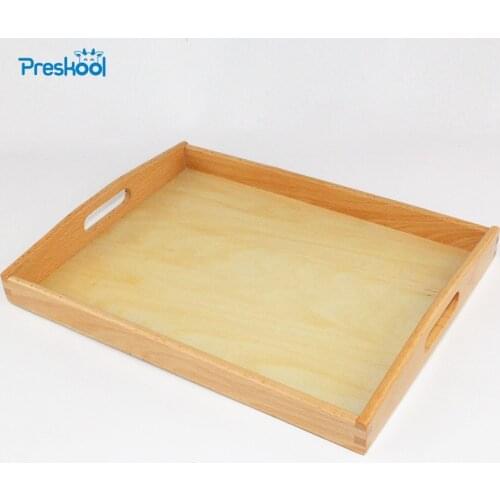 Baby Toy Montessori Wooden Medium Tray Early Education Preschool Toys Brinquedos Juguetes