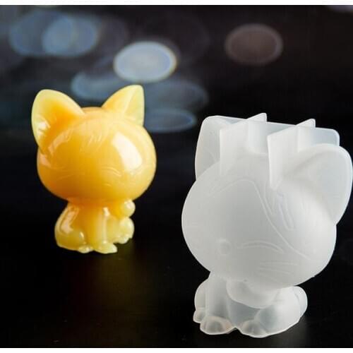 Silicone Mold For Resin Cute Cat Crafts Decoration Silicone uv Resin DIY Clay Epoxy Resin Pendant Molds For Jewelry