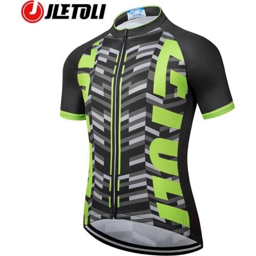 JLETOLI Cycling Jersey Men Breathable Bicycle Top Shirts Dirt Road Bike Short Sleeve Mtb Mens Sports Clothing Casual Shirt