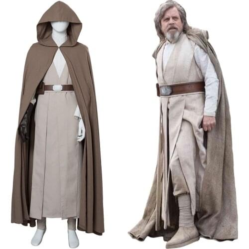 The Last Jedi Luke Skywalker Cosplay Costume Outfit Ver.2 Adult Luke Skywalker Costume Custom Made