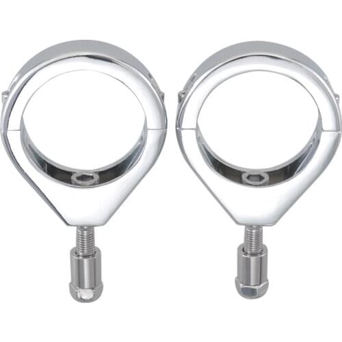 Motorcycle Chrome Turn Signal Relocation Bracket 39mm Fork Clamp Mount For Harley Davidson XL Sportster 1200 For Dyna Fat Bob