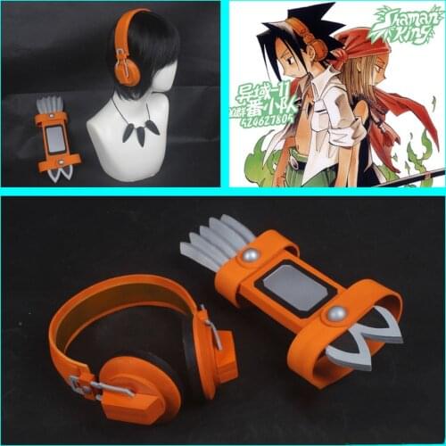 Hot Anime Shaman King Yoh Asakura Cosplay props cosplay Carapace headset for Halloween Fancy Stage Performance Props